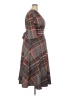 Assorted Brands Plaid Gray Casual Dress Size 2X - photo 4