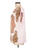 DR2 100% Polyester Pink Short Sleeve Blouse Size L - photo 5