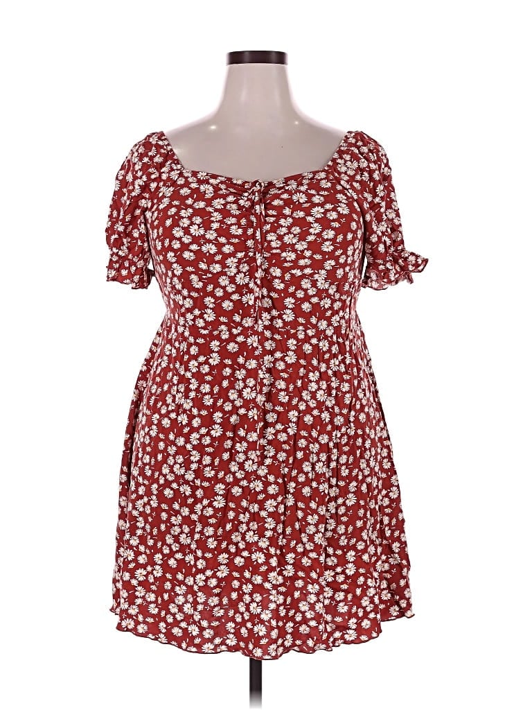 Pre-owned Assorted Brands Casual Dress In Brown