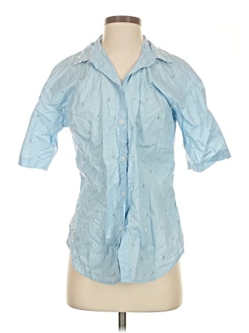 J.Crew Collection 3/4 Sleeve Button-Down Shirt (view 1)