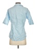 J.Crew Collection 100% Cotton Blue 3/4 Sleeve Button-Down Shirt Size 4 - photo 2