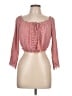 iris 100% Rayon Pink 3/4 Sleeve Blouse Size L - photo 1