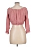 iris 100% Rayon Pink 3/4 Sleeve Blouse Size L - photo 2