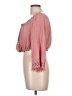 iris 100% Rayon Pink 3/4 Sleeve Blouse Size L - photo 5
