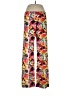 Ciao Bella Print Orange Casual Pants Size L - photo 1
