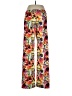 Ciao Bella Print Orange Casual Pants Size L - photo 2