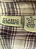Classic Elements 100% Cotton Plaid Purple Long Sleeve Button-Down Shirt Size M - photo 7