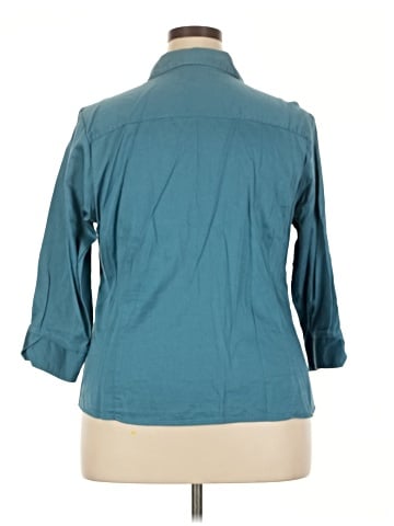 DressBarn 3/4 Sleeve Button-Down Shirt (view 2)