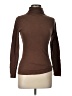 Eyeshadow 100% Cotton Brown Long Sleeve Turtleneck Size L - photo 1