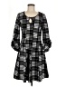 C established 1946 Houndstooth Black Casual Dress Size M - photo 1