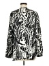 Black Label by Chico's 100% Polyester Animal Print Silver Long Sleeve Blouse Size Med (1) - photo 2