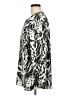 Black Label by Chico's 100% Polyester Animal Print Silver Long Sleeve Blouse Size Med (1) - photo 5