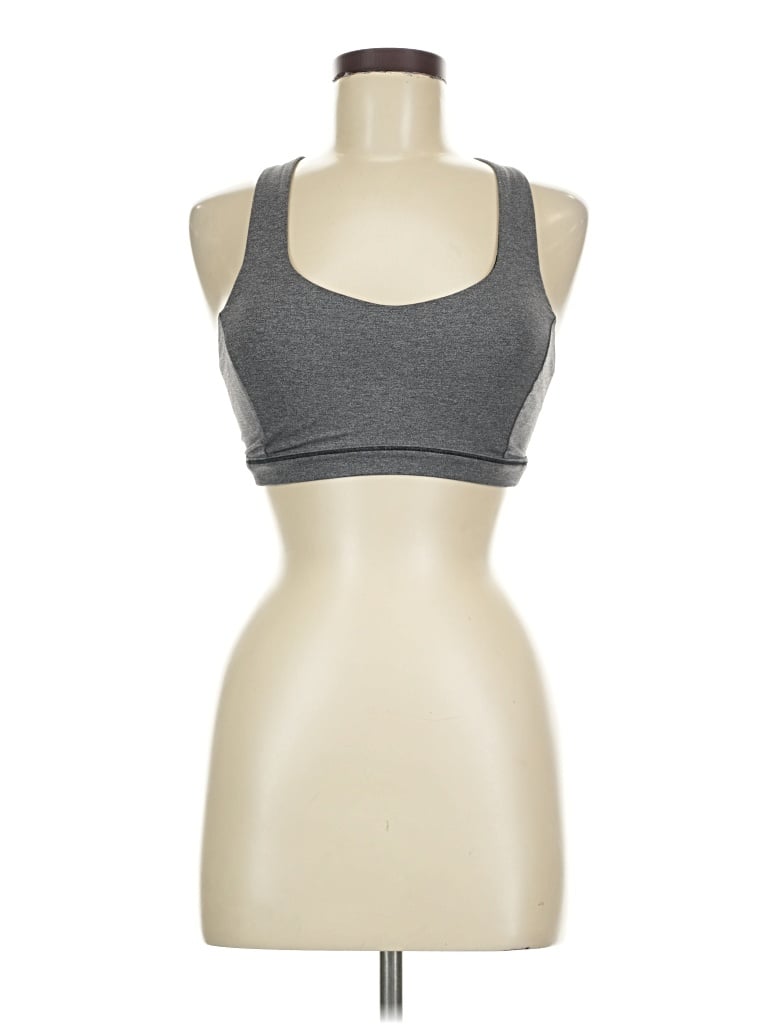 Pre-owned Lululemon Athletica Sports Bra In Gray