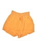 Ci Sono 100% Rayon Solid Orange Shorts Size S - photo 1
