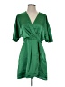 H&M 100% Polyester Green Cocktail Dress Size S - photo 1