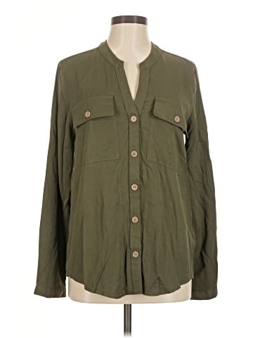 Per Se Long Sleeve Button-Down Shirt (view 1)
