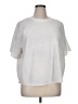 FLX White Short Sleeve Blouse Size XL - photo 1