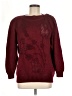 Assorted Brands Hearts Floral Burgundy Pullover Sweater Size M - photo 1