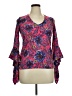 Prabal Gurung Pink 3/4 Sleeve Blouse Size 0 - photo 1