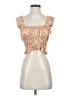 Le Lis Tan Sleeveless Blouse Size S - photo 1