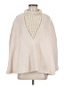 Anthropologie 100% Polyester Ivory Poncho One size - photo 1