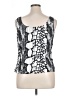 Alex Evenings 100% Polyester Silver Sleeveless Top Size XL - photo 2