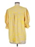 Unbranded 100% Polyester Yellow 3/4 Sleeve Blouse Size M - photo 2