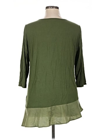 LOGO by Lori Goldstein 3/4 Sleeve Top (view 2)