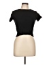 ON FIRE 100% Cotton Black Short Sleeve Turtleneck Size L - photo 1