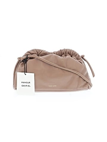 Mansur Gavriel Leather Cloud Clutch (view 1)
