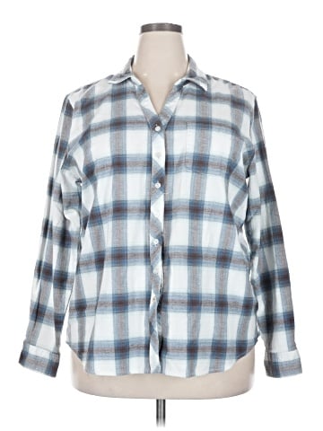 Weatherproof Long Sleeve Button-Down Shirt (view 1)