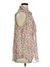 Liz Claiborne 100% Polyester Floral Orange Sleeveless Blouse Size 1X - photo 4
