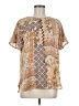 Lascana Tan Short Sleeve Blouse Size 8 - photo 1
