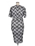 BLOOMCHIC 100% Rayon Houndstooth Gray Silver Casual Dress Size 14 - 16 - photo 2