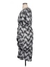 BLOOMCHIC 100% Rayon Houndstooth Gray Silver Casual Dress Size 14 - 16 - photo 5