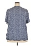 Amazon Essentials 100% Viscose Polka Dots Blue Short Sleeve Blouse Size XXL - photo 2
