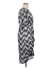 BLOOMCHIC 100% Rayon Houndstooth Gray Silver Casual Dress Size 14 - 16 - photo 4