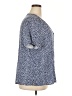 Amazon Essentials 100% Viscose Polka Dots Blue Short Sleeve Blouse Size XXL - photo 4