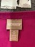 Chico's Purple 3/4 Sleeve Button-Down Shirt Size S - photo 7