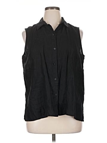 Eileen Fisher Sleeveless Button-Down Shirt (view 1)