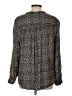 H&M Animal Print Black Long Sleeve Blouse Size 12 - photo 2