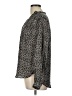 H&M Animal Print Black Long Sleeve Blouse Size 12 - photo 5