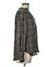 H&M Animal Print Black Long Sleeve Blouse Size 12 - photo 4