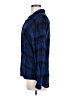 Rails 100% Rayon Plaid Blue Long Sleeve Button-Down Shirt Size M - photo 5