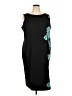 Maya Brooke Graphic Black Cocktail Dress Size 20 - photo 1
