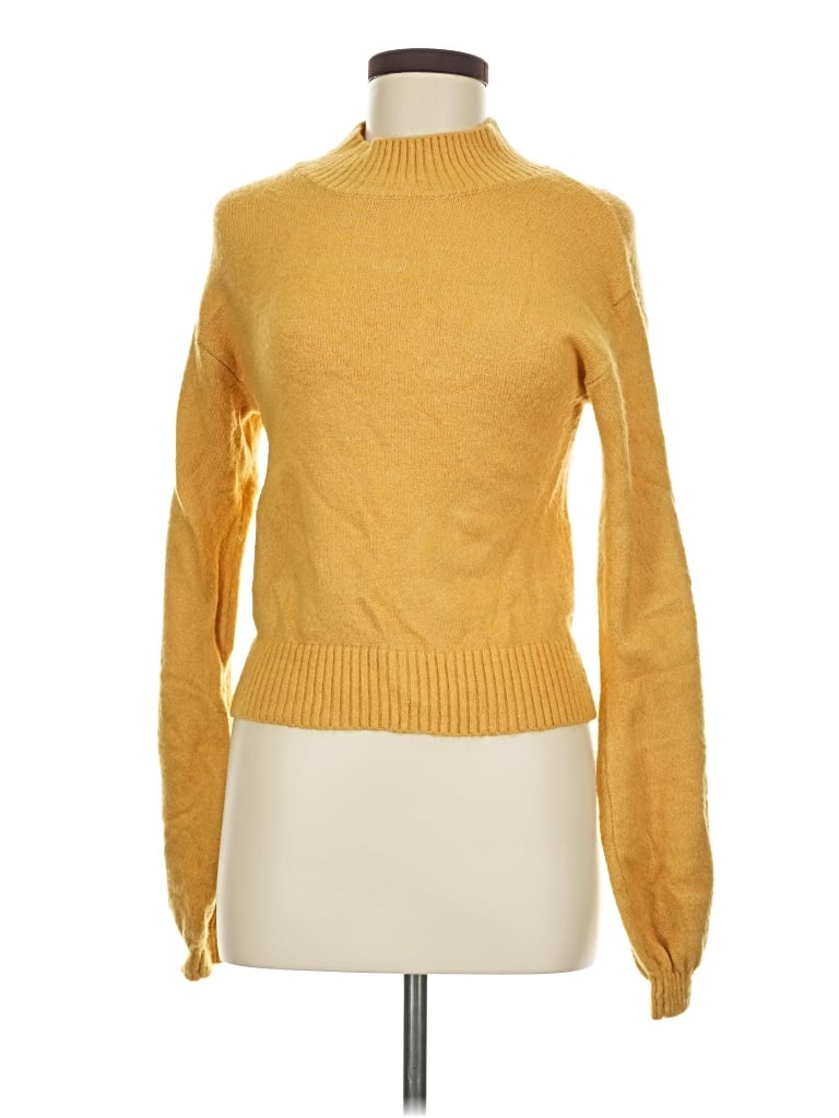 Pre-owned Wild Fable Turtleneck Sweater In Yellow
