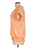Allie & Rob 100% Polyester Orange Short Sleeve Blouse Size L - photo 5