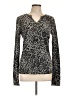 Doe & Rae Animal Print Gray Long Sleeve Top Size L - photo 1