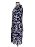 Connected Apparel 100% Polyester Floral Blue Casual Dress Size 12 - photo 5