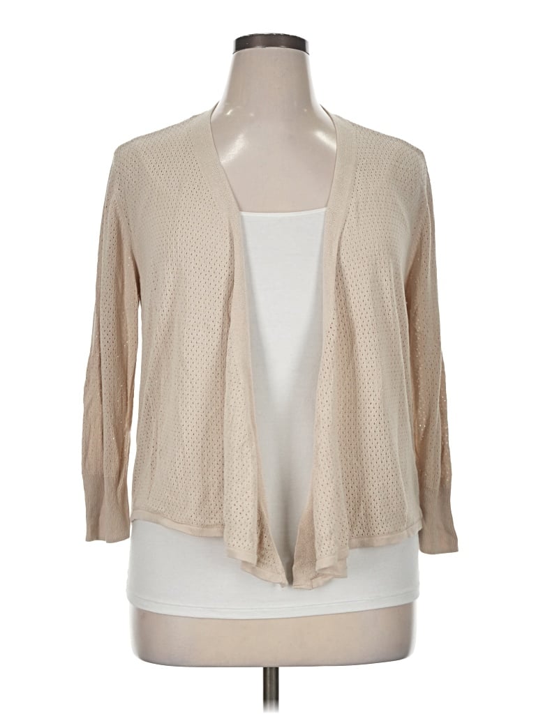 Pre-owned Simply Vera Vera Wang Kimono In Tan